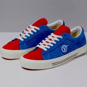 Vans Suede SU20 Anaheim Sid DX sneakers in red/blue. Men’s 6.5, Women’s 8. EUC